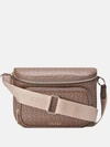 Guess Factory Hailley Signature Mini Belt Bag In Brown