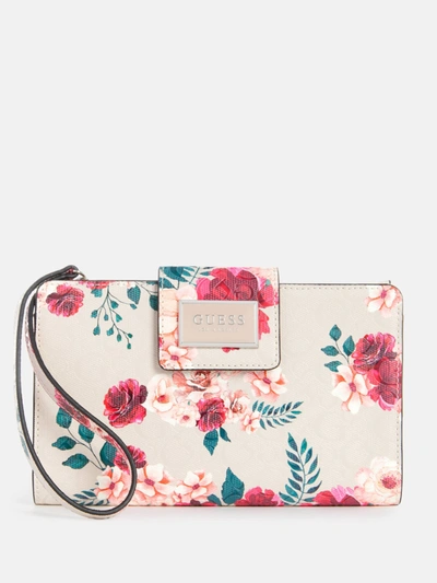 Guess Factory Abree Floral Phone Organizer In Multi