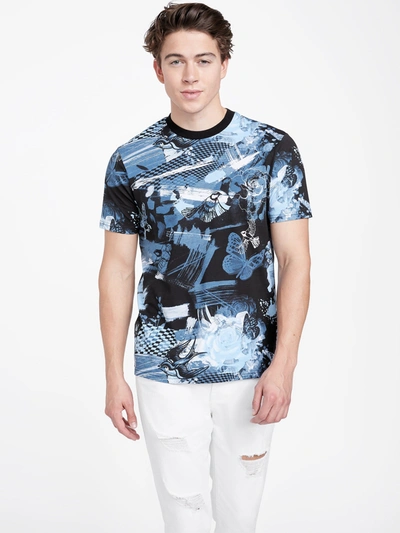 Guess Factory Rue Print Tee In Multi