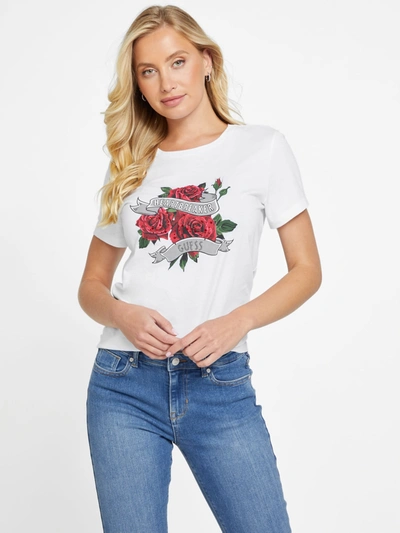 Guess Factory Eco Rosie Tee In White