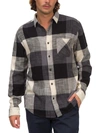 JUNK FOOD MENS COLLARED LARGE PLAID BUTTON-DOWN SHIRT