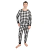 LEVERET CHRISTMAS MENS TWO PIECE COTTON PAJAMAS PLAID