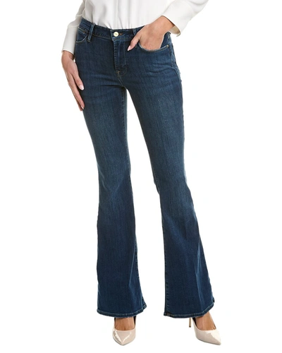 Frame High-rise Flared Jeans In Blue