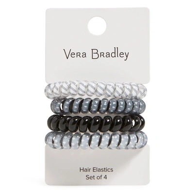 Vera Bradley Spiral Hair Elastics In Black