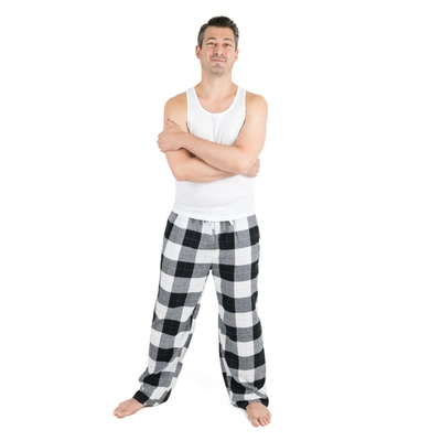 Leveret Christmas Mens Flannel Pajama Pants Plaid In Black