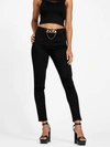 GUESS FACTORY ECO SALOME HIGH-RISE CHAIN SKINNY JEANS