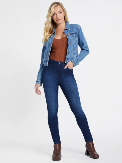 Guess Factory Eco Soraya High-rise Skinny Jeans In Blue