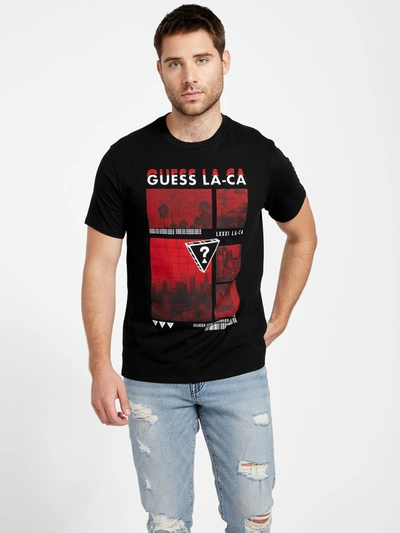 Guess Factory Eco Chip Tee In Black