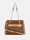 GUESS FACTORY CRESWELL LOGO SATCHEL