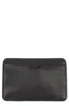 BOSCA PULL-UP LEATHER CARD CASE