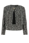 Lanvin Tweed Jacket In Blackwhite