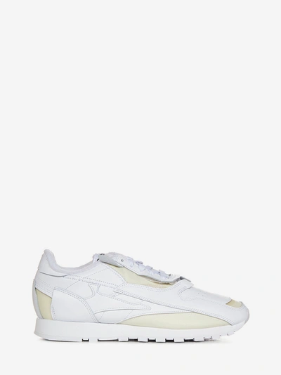 Maison Margiela X Reebok Man Sneakers White Size 12 Soft Leather