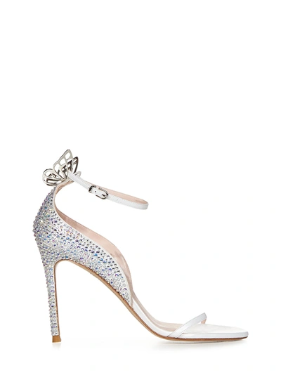 Sophia Webster Mariposa Ankle Strap Sandal In Ivory Crystal