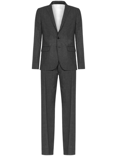 Dsquared2 Gray Paris 2 Button Suit In Grigio