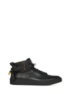 Buscemi Leather High-top Sneakers In Nero