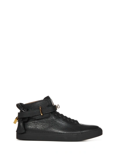 Buscemi Man Trainers Black Size 12 Soft Leather