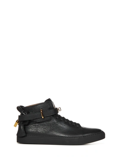 Buscemi Man Sneakers Black Size 12 Soft Leather In Nero