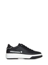 Dsquared2 Bumper Leather Sneakers In Black