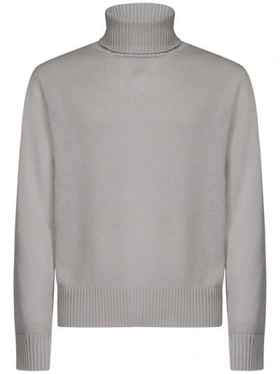 Herno Resort Turtleneck Sweater In Grigio