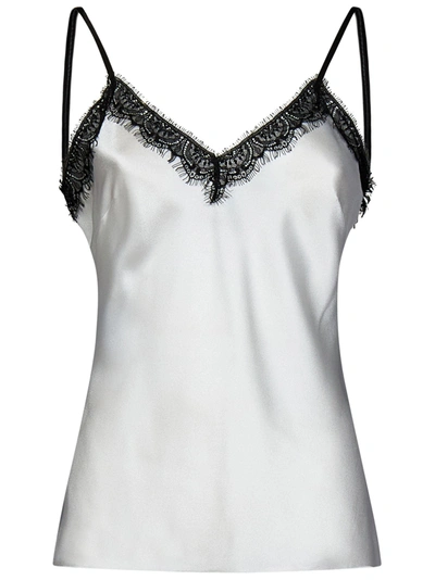 Alberta Ferretti Sleeveless Top In White