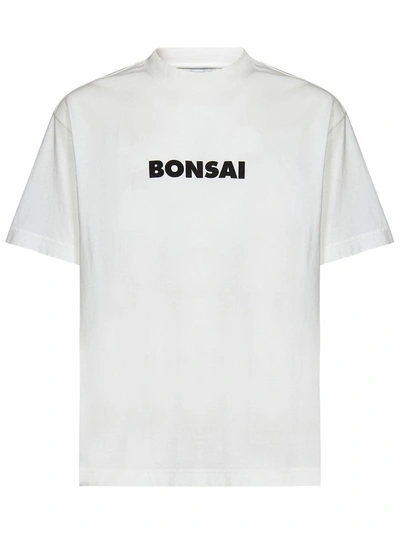 Bonsai Logo-print T-shirt In Bianco