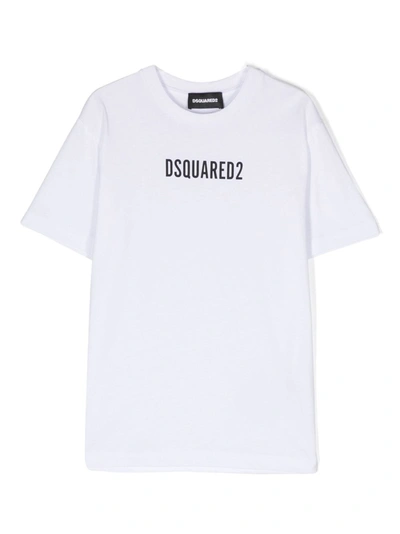Dsquared2 Junior Kids' T-shirt  Kinder Farbe Weiss In Bianco