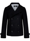 Dsquared2 Double-breasted Buttoned Jacket In Nero