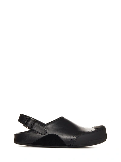 Marni Sabot Sandals In Black
