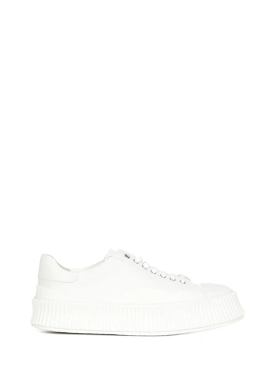 Jil Sander Street Style Plain Sneakers In White