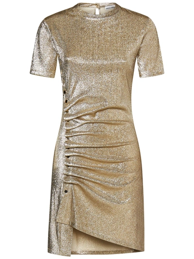 Paco Rabanne Mini Dress In Gold