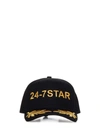 Dsquared2 Black 24-7 Star Baseball Cap In Nero