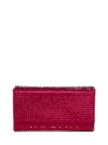 Amina Muaddi Super Amini Paloma Clutch In Rosso