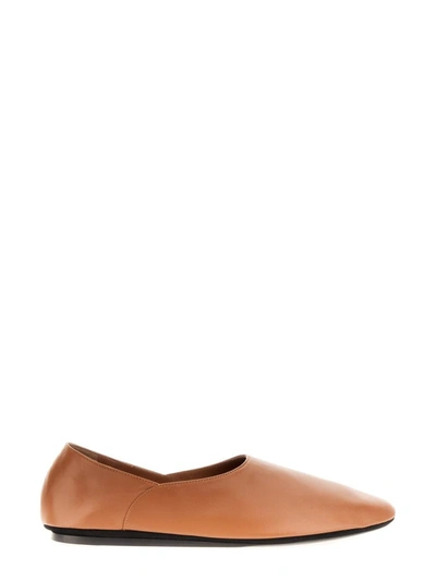 Jil Sander Low Slipper. In Buff