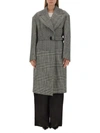 Tom Ford Cashmere And Wool Coat With Black/white Motif In Multicolour