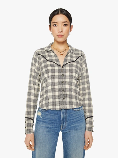 Mother The Lookin For Trouble Top Check It Plaid In Black