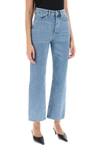 By Malene Birger Cropped Straight-leg Jeans In Light Blue