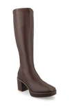 Journee Collection Alondra Tru Comfort Foam Knee High Platform Boot In Brown