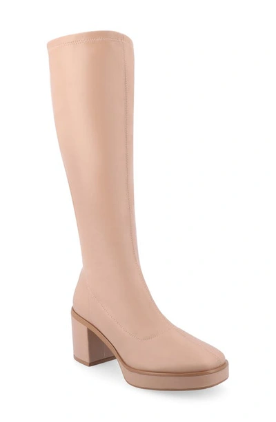 JOURNEE COLLECTION JOURNEE COLLECTION ALONDRA TRU COMFORT FOAM KNEE HIGH PLATFORM BOOT