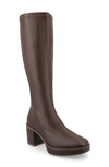Journee Collection Alondra Tru Comfort Foam Knee High Platform Boot In Brown
