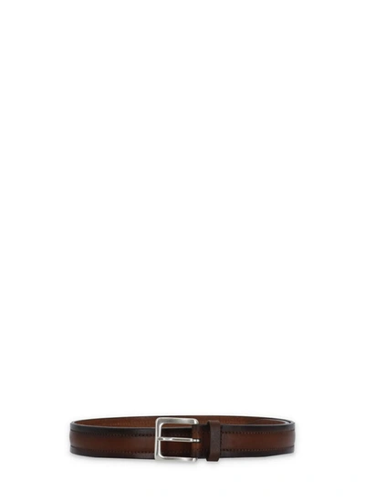 Orciani Bull Soft Belt In Brown