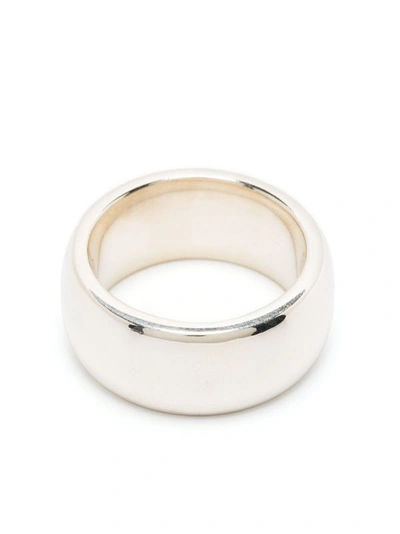 Maor Chunky-band Polished-finish Ring In Silver