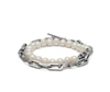 MAOR MAOR TRIO ELM BRACELET/NECKLACE IN SILVER WITH WHITE PEARL