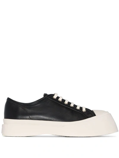 Marni Women Pablo Lace Up Sneakers In 00n99 Black