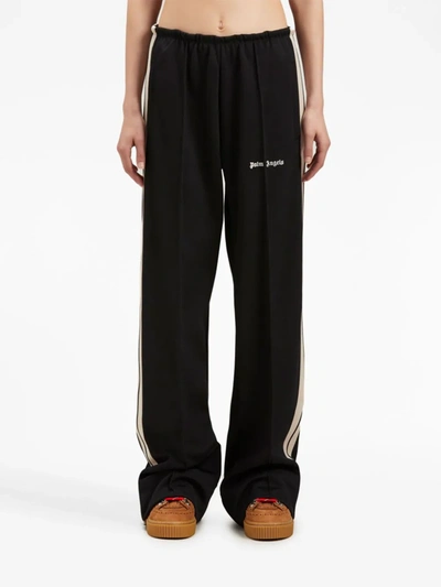 Palm Angels Classic Loose Track Pants In Black Off White