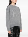 ALEXANDER WANG T T BY ALEXANDER WANG DEBOSSED STACKED LOGO UNISEX PULLOVER