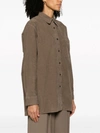 The Row Idro Oversized Cotton-blend Corduroy Shirt In Camel