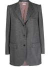 Thom Browne Notched-collar Single-breasted Blazer In 035 Med Grey