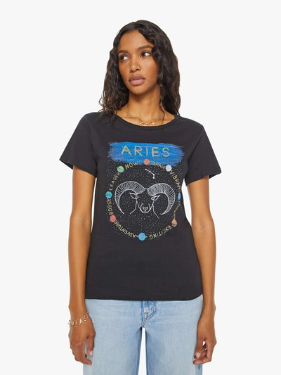 Unfortunate Portrait Aries Zodiac T-shirt In Black