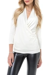 ACCOUCHÉE SURPLICE V-NECK MATERNITY/NURSING TOP