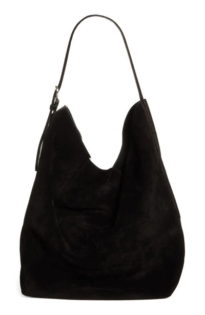 Totême Leather Shoulder Bag In 040 Espresso